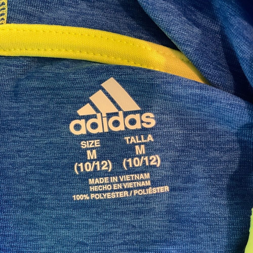 ⚡️(NWOT) Adidas Hooded Long Sleeve Shirt ~ Size M (10-12) ⚡️ - Picture 4 of 4